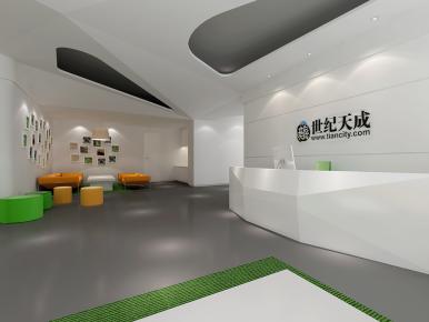 1300平米世纪天成办公室装修