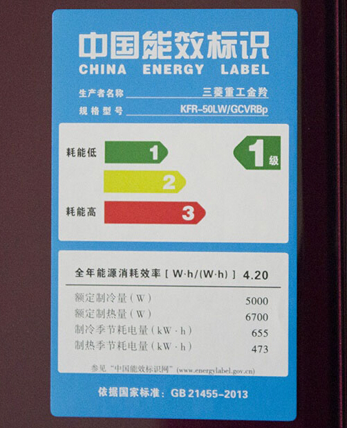 中国能效时标图根据国家标准（gb21455-2015）